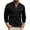 Black, variant on Men's Casual Long Sleeve Raglan Tee with Pocket and Stripe Stitching Detail for Autumn Winter Comfort Top
