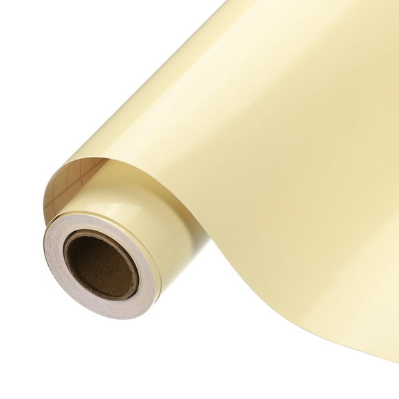 Vinilo Permanente Beige Uxcell, Rollo de Vinilo Adhesivo de 10 Pulgadas x 14 pies