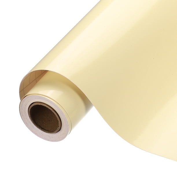 Vinilo Permanente Beige Uxcell, Rollo de Vinilo Adhesivo de 10 Pulgadas x 14 pies
