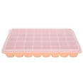 thumbnail image 3 of Moldes para bandejas de cubitos de hielo, moldes reutilizables de 40 cavidades de silicona para cubitos de hielo con cubiertas para la cocina del hogar, color naranja, 3 of 13