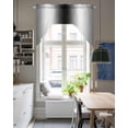 thumbnail image 5 of Gray Black Kitchen Curtains Swag Valance for Windows/Bathroom/Cafe, Modern Gradient Geometric Rod Pocket Drape Panel Swag Curtain Valance for Bedroom/Living Room 55''x36'', 5 of 6