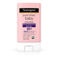 thumbnail image 1 of Protector Solar en Barra Pure & Free Baby Neutrogena para Bebés Amplio Espectro SPF 60 y Óxido de Zinc Resistente al Agua 0.47 Oz Neutrogena N-094455, 1 of 2