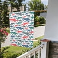 thumbnail image 5 of Easygdp Colorful Shark Garden Flag Yard Flag Welcome Flag, Double-Sided, Weather Resistant for Outdoor Decor - 12.5"x18", 5 of 9