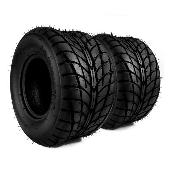 2pcs 18×9.5-8 ATV Tires 4 PR 18×9.5×8 Heavy Duty ATV UTV All Terrain Fit For Rough Terrain, Pattern Z-129, Tubeless 227lbs Capacity Turf Saver Tire Rubber Front