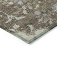 thumbnail image 4 of HomeRoots 605450 5 x 8 ft. Brown, Beige & Green Floral Washable Indoor & Outdoor Rectangle Area Rug, 4 of 5