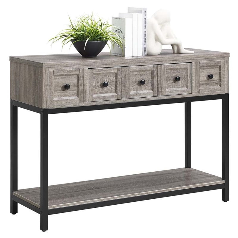 Ameriwood Home Barrett Console Table In Sonoma Oak Com Ameriwood Home Barrett Console Table In, Sonoma 2 Tier Console Table