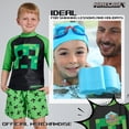 thumbnail image 4 of Conjunto de Natación para Niños Minecraft 2 Piezas Verde y Negro 9-10 Años, 4 of 5