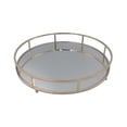 thumbnail image 3 of Bandeja de tocador con espejo Bandeja decorativa Bandeja de maquillaje elegante Bandeja de tocador para decoración del hogar Encimera de baño Mesa de 35cm perfecl Bandeja de base de espejo, 3 of 8