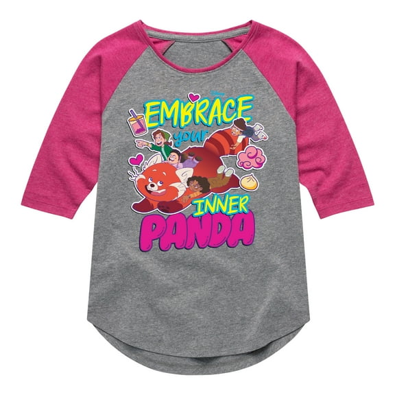 Turning Red - Embrace Your Inner Panda - Youth Raglan Graphic T-Shirt