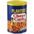 PLANTERS Cheez Curls Cheese Flavored Party Snacks, 4 Oz Canister