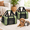 Green-17.0"L x 11.0"W x 11.0"H (Pack of 2), variant on Pet Carrier For Small Medium Cats Puppies Up To 15 Lbs Airline Approved Dog Travel Puppy Soft Sided Collapsible - Blue (pack Of 2