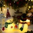 thumbnail image 5 of WKSCLPA Lighted Christmas Table Decorations, 2Pcs LED Lighting Snowman Doll Tabletop Decor, Winter Xmas Decor for Home Indoor Kitchen Room Holiday Party, Battery Operated Glowing Gifts, 5 of 8