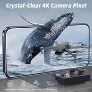 SUNNYBAY Drone with Camera for Adults 4K, Foldable FPV Quadcopter, Brushless Motor, Under 249 g, Optical Flow LED Night-Light, Smart Selfie Mode