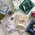 thumbnail image 3 of Regency Heights Champagne Satin Sheet Set Queen Size, 6-Piece Silky Bed Sheets with 17" Deep Pocket Fitted Sheet, 3 of 10