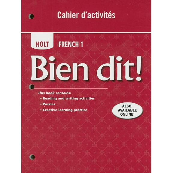 Bien Dit!: Bien Dit! : Cahier d'Activites Student Edition Level 1a/1b/1 (Paperback)