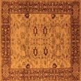 thumbnail image 1 of Ahgly Company Indoor Square Oriental Orange Industrial Area Rugs, 6' Square, 1 of 4
