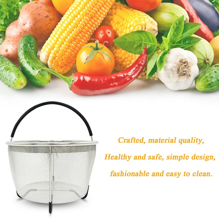 Stainless Steel Steamer Basket For Instant Pot, With Silicone Wrapp