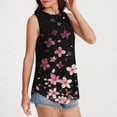 thumbnail image 6 of PNTUTB Women's Printed Loose Fit Basic Shirts Sleeveless Round Neck Pullover Casual Fashion Tank Tops, 6 of 6