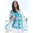 thumbnail image 6 of Roaman's Women's Plus Size Printed 2 Piece Tank And Cardigan Set, 6 of 6