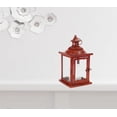 thumbnail image 5 of HomeRoots 517581 13 x 6 x 6 in. Flameless Floor Lantern Candle Holder Red - Set of 2, 5 of 5