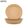thumbnail image 4 of IUYYPU 50Pcs Air Fryer Paper Liner Nonstick Disposable Paper, Round Baking Paper for Baking Air Fryer Microwave, 4 of 8