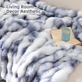 thumbnail image 2 of ROSEKIND Ultra Soft Cozy Faux Fur Throw Blanket, Fuzzy Plush Thick Bubble Blanket, 2 of 6