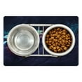 thumbnail image 1 of Space Pet Mat for Food and Water, Galactic Image on Milky Way with Colorful Alluring Cosmos Display Artwork Print, Non-Slip Rubber Mat for Dogs and Cats, 18" X 12", by Ambesonne, 1 of 2