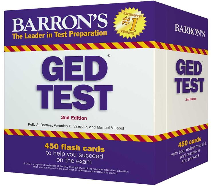 Barron's GED Test Flash Cards, 2nd Edition 450 Flash Cards to Help