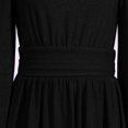 thumbnail image 6 of IBTOM CASTLE Teen Girl Sparkly Long Sleeve Formal Party Dress Junior Christmas Halloween Glitter Holiday Dress Tween Fancy Birthday Sneaker Ball Gown 11-12 Years Black, 6 of 7