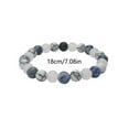 thumbnail image 3 of Product Class Bracelet Calming Jewelry For Adults Natural Stone Howlite Aquamarine Handmade Mental Health For Women Men, 3 of 6