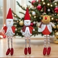 thumbnail image 5 of Plush Doll Christmas Desk Decoration Santa Snowman Reindeer Stuffed Toy Doll Ornament For Tabletop Mantels Shelf Display, 5 of 9