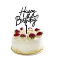 thumbnail image 7 of Lavish Cover "Happy Birthday" Acrylic Cake Topper, Handwritten Style with Heart Detail, Reusable Cake Decoration for Birthday Parties & Celebrations (Available in Black, White & Pink), 7 of 7