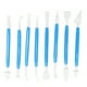 thumbnail image 1 of Juego de 8 herramientas para decoración de pasteles, pluma de grabado, suministros para pasteles, herramientas para hornear DIY, color azul, 1 of 14