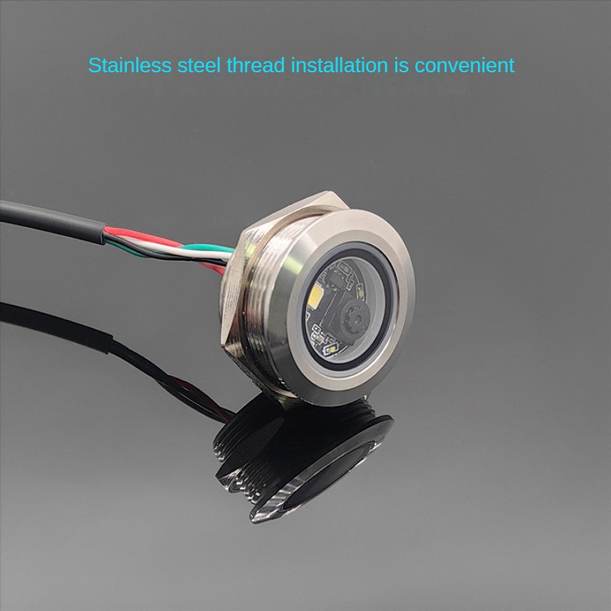 2X GM861 USB Interface 1D/2D Bar Code QR Code Barcode Scanner Module Stainless Steel Thread with Fill Light