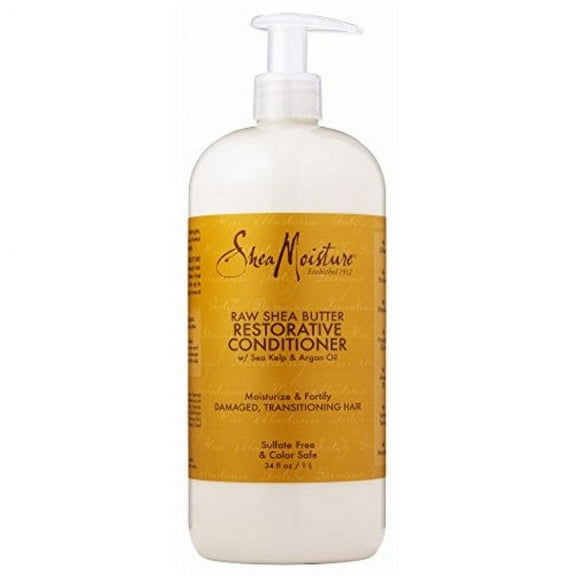 sheamoisture raw shea butter restorative conditioner, 34 oz.