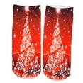 thumbnail image 1 of Calcetines Cortos Jinwen de Navidad para Niñas Color Rojo, 1 of 3