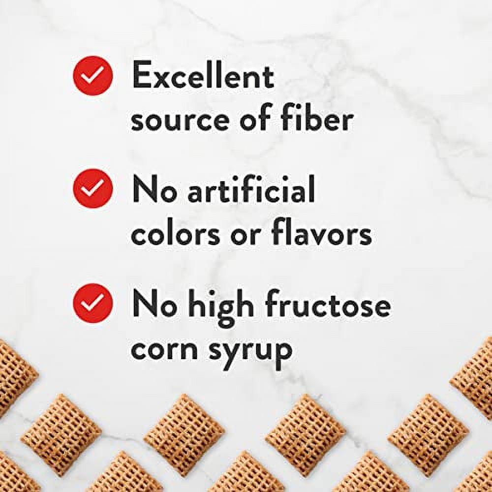 (6 pack) Wheat Chex Cereal Whole Grain, 14 oz