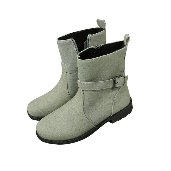 Jsaierl Womens Ankle Boots Fashion Chunky Low Heel Dressy Western Booties