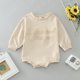 thumbnail image 5 of Gibobby Mameluco niño Bebé Niños Niñas Manga Larga Bordar Recién Nacido Sudadera Monos(Beige, 6-12 Meses), 5 of 5