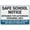 Warning Sign 1, variant on Safe School Notice Entrance For Authorised Personnel Only Reflective Signage - 8"x12", With Symbol, Weatherproof - School Office, Staff Area, Campus