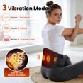 thumbnail image 5 of Cordless Heating Pad with Massager for Back, 3 Heat & 3 Massage Modes, Portable Lower Back Massager with Timer, Dual-Sided Heat for Back & Abdomen, 2000mAh, 5 of 13