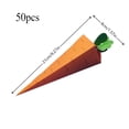 thumbnail image 3 of OutmaxHome 50 Pack Carrot Candy Paper Boxes Easter Party Supplies Easter Decoration, 3 of 7