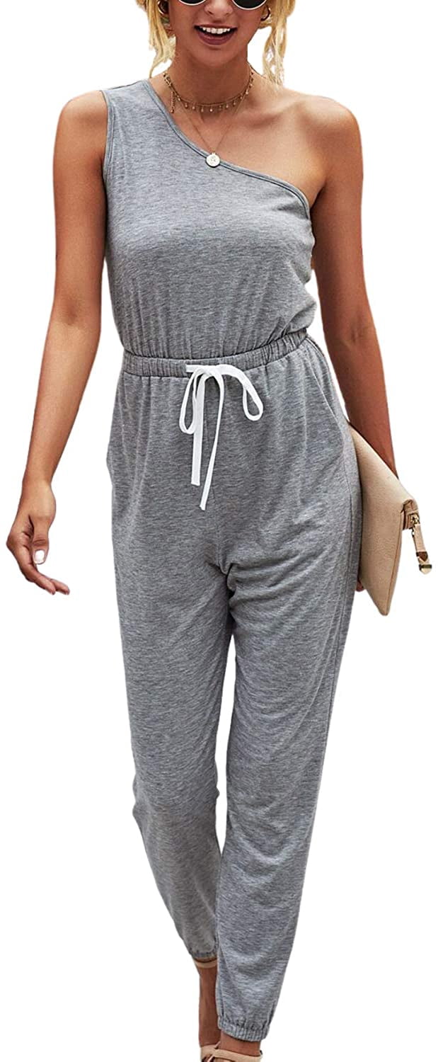 Womens Jumpsuit, One Shoulder Jumpsuits 