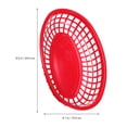 thumbnail image 3 of WASHWEPE 10Pcs Food Serving Basket Red Plastic Food Service Shop Kitchen Pantry, 3 of 8