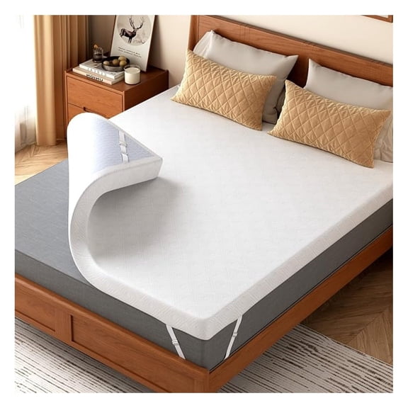 Twin Mattress Topper, 3 Inch Gel Memory Foam Mattress Topper for Dorm & Students - with Soft Cover, Pressure Relief, Certified