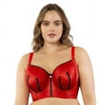 thumbnail image 3 of PARFAIT Women's Charlotte Longline Bra - Racing Red Dot - 40D, 3 of 4