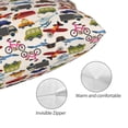 thumbnail image 3 of Pofeuu Transport Print Polyester Microfiber Plush Pillowcases, Super Soft and Cozy Pillow Case Covers with Envelop Closure（Pillow core not included）-16"x24", 3 of 6