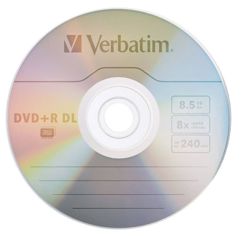 Verbatim Blank Recordable DVD+R DL 8.5GB 8X with Branded Surface