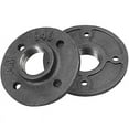 thumbnail image 1 of 4 PCS 1" Threaded Flange Pipe Fitting Malleable Iron Pipe Flanges for Pipe Wall Shelf Bracket Floor Faucet Inner Diameter 25mm - Black,-, 1 of 5