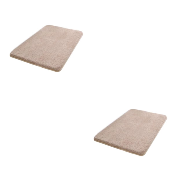 Cateissary Alfombra antideslizante para baño, suelo de baño seguro y seguro, alfombrilla absorbente duradera y , color crema, 40*60CM color crema 40*60 CM 2piezas